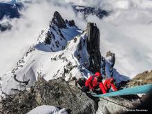 Aiguilles Marbrées : Traversée