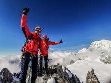 Aiguilles Marbrées : Traversée